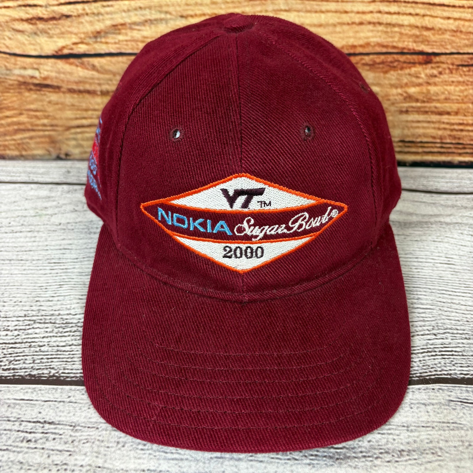 Vintage 2000 Virginia Tech Hokies Sugar Bowl College Football Strapback Hat